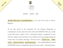 Tablet Screenshot of frankenrobbert.com